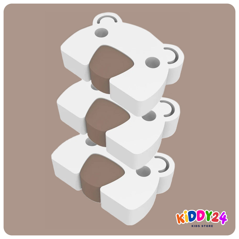 Ayı tasarımlı çocuk güvenli kapı stoperi – her türlü kapı tipi için uygundur