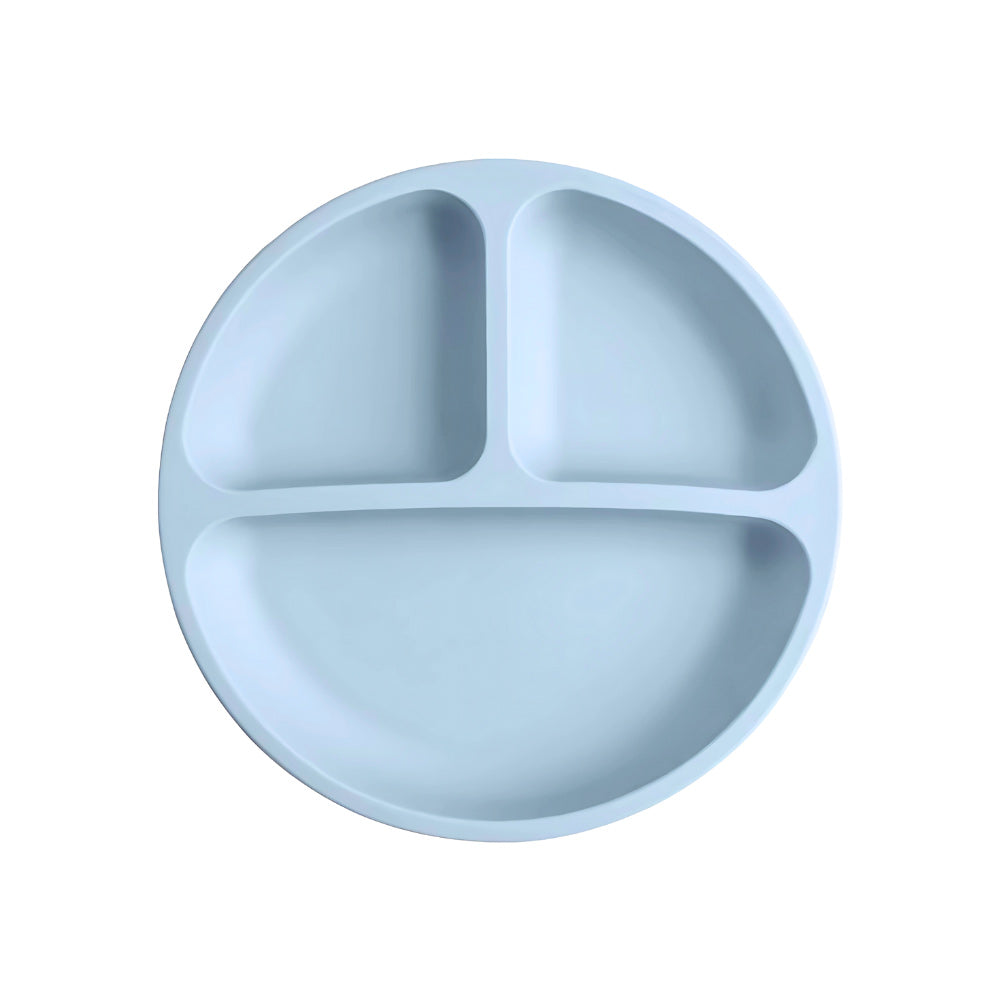 Kaymaz üç bölmeli silikon tabak – daha keyifli yemek keyfi