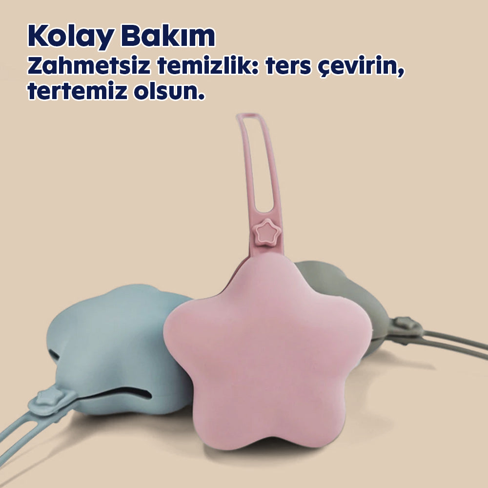 Silikon emzik kutusu – hareket halindeyken temiz ve kullanışlı