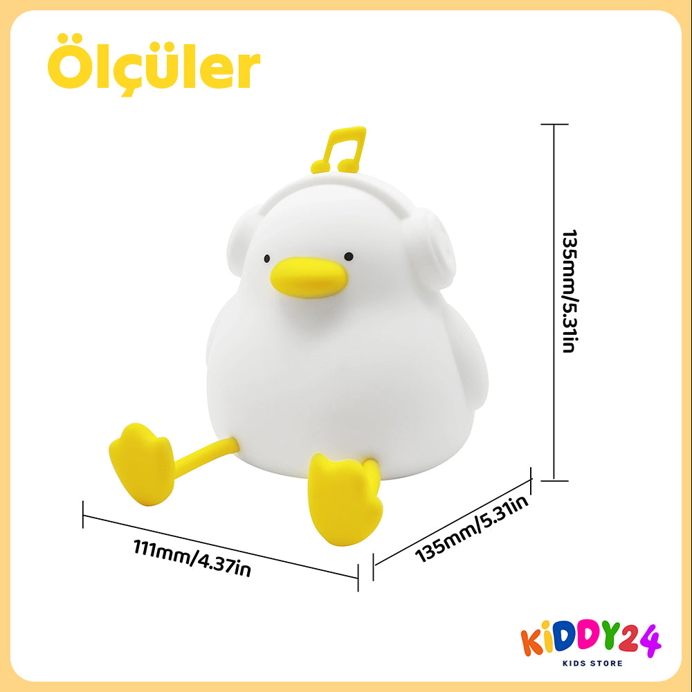 Huzurlu uyku ortamı için LED gece lambası – Sıcak ışık, güvenli tasarım, şık görünüm