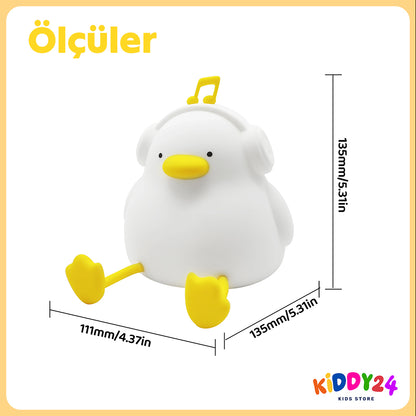 Huzurlu uyku ortamı için LED gece lambası – Sıcak ışık, güvenli tasarım, şık görünüm