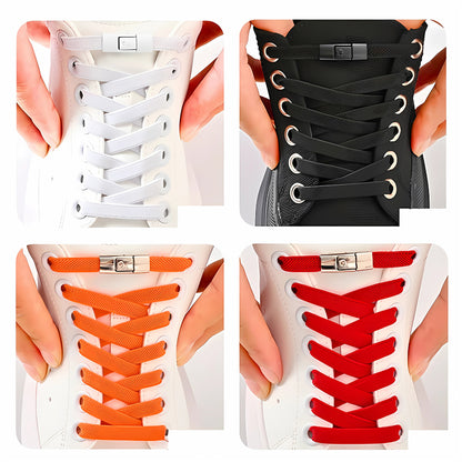 Elastik bağcıklar, pratik kilit sistemi – bağlamak yok, takılmak yok