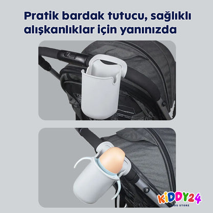 Bebek arabası ve bisiklet için pratik bardak tutucu – her şey için çok işlekli tutucu