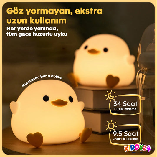 Huzurlu uyku ortamı için LED gece lambası – Sıcak ışık, güvenli tasarım, şık görünüm
