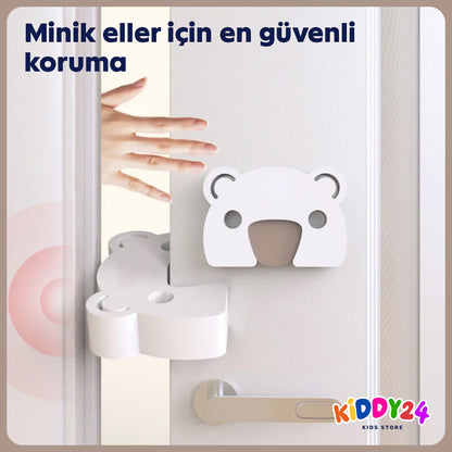 Ayı tasarımlı çocuk güvenli kapı stoperi – her türlü kapı tipi için uygundur
