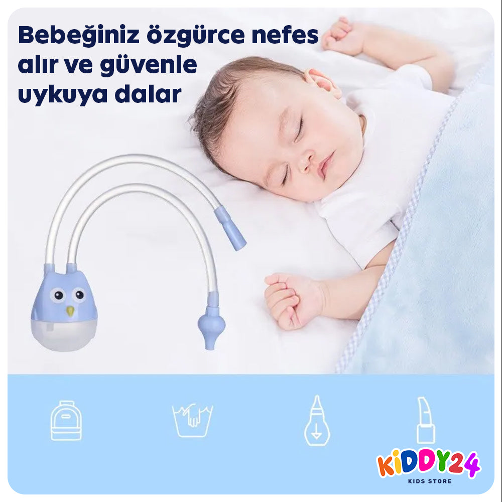 Pratik ve Etkili Bebek Burun Aspiratörü – Ağızlıklı & Hijyenik