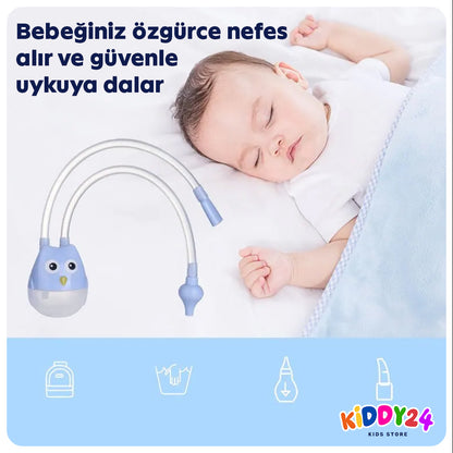 Pratik ve Etkili Bebek Burun Aspiratörü – Ağızlıklı & Hijyenik