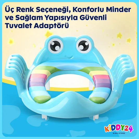 Çocuklar için neşeli, renkli tuvalet oturağı – tuvalet eğitimi için güvenli, rahat ve eğlenceli!