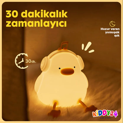 Huzurlu uyku ortamı için LED gece lambası – Sıcak ışık, güvenli tasarım, şık görünüm