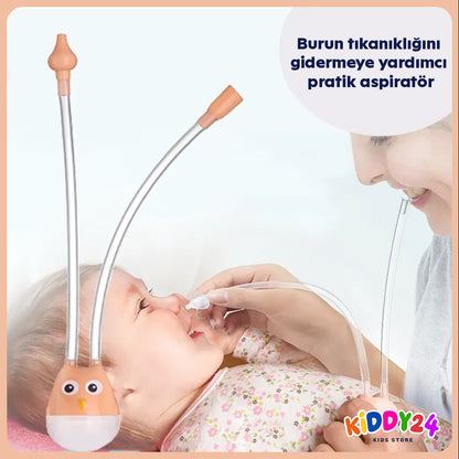 Pratik ve Etkili Bebek Burun Aspiratörü – Ağızlıklı & Hijyenik