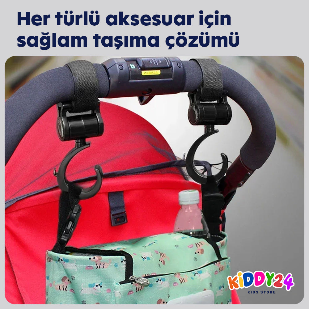 Bebek arabası kancası – çantalar, alışveriş ve bebek arabası aksesuarları için mükemmel çözüm