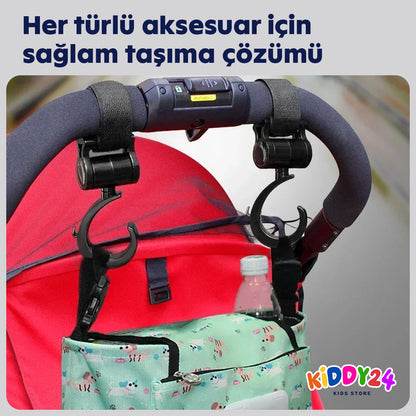 Bebek arabası kancası – çantalar, alışveriş ve bebek arabası aksesuarları için mükemmel çözüm