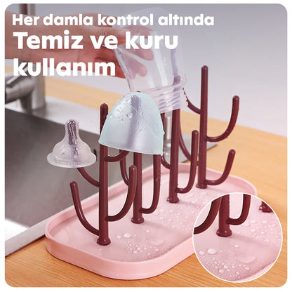 Biberon kurutma rafı – temiz, kuru ve düzenli