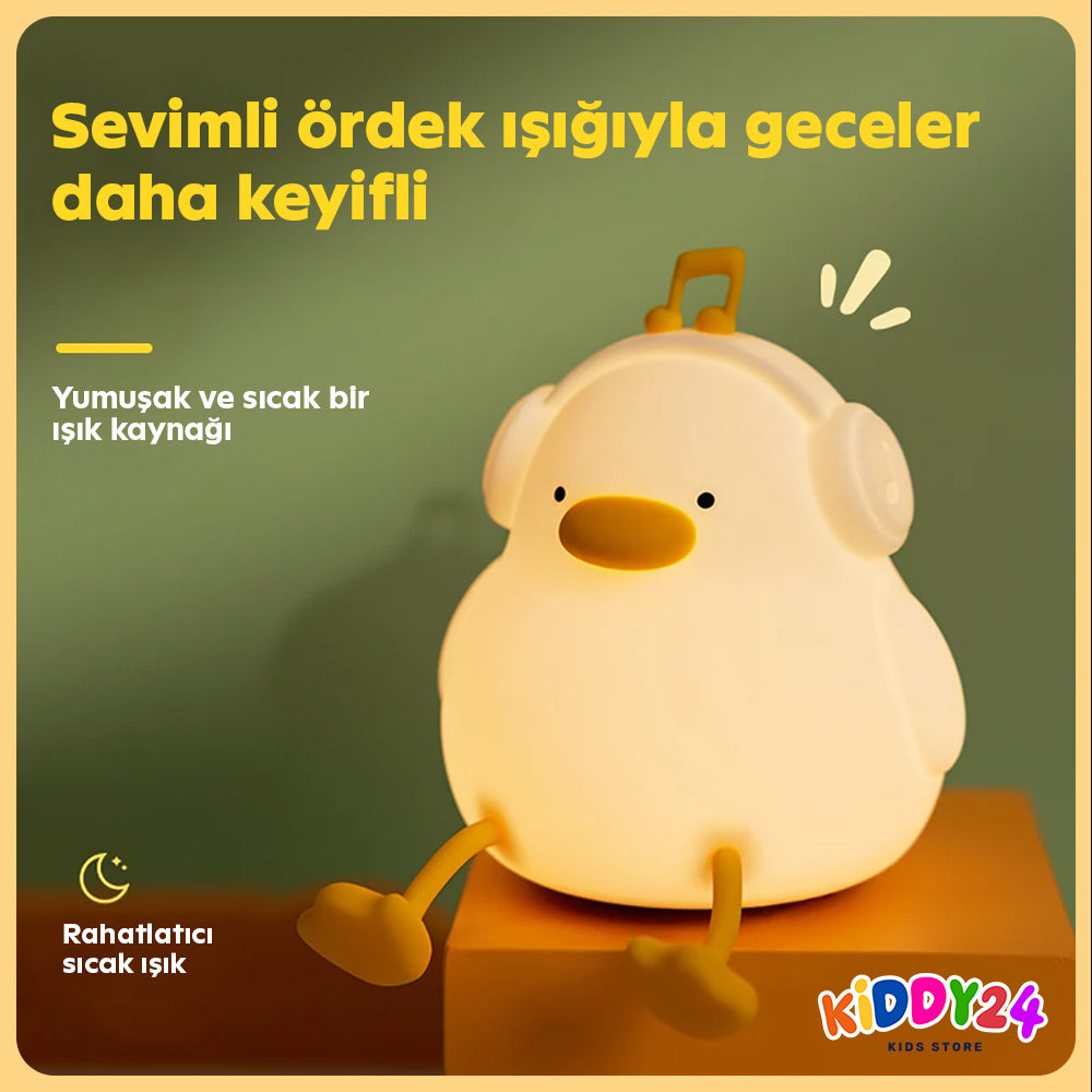 Huzurlu uyku ortamı için LED gece lambası – Sıcak ışık, güvenli tasarım, şık görünüm