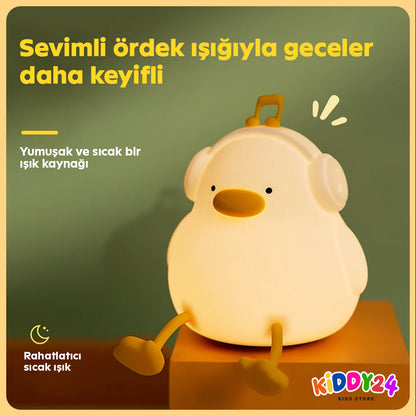 Huzurlu uyku ortamı için LED gece lambası – Sıcak ışık, güvenli tasarım, şık görünüm