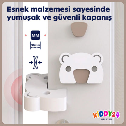 Ayı tasarımlı çocuk güvenli kapı stoperi – her türlü kapı tipi için uygundur