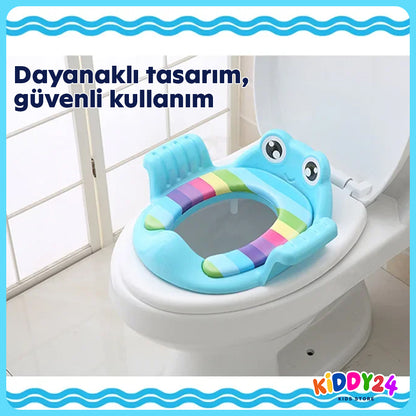Çocuklar için neşeli, renkli tuvalet oturağı – tuvalet eğitimi için güvenli, rahat ve eğlenceli!