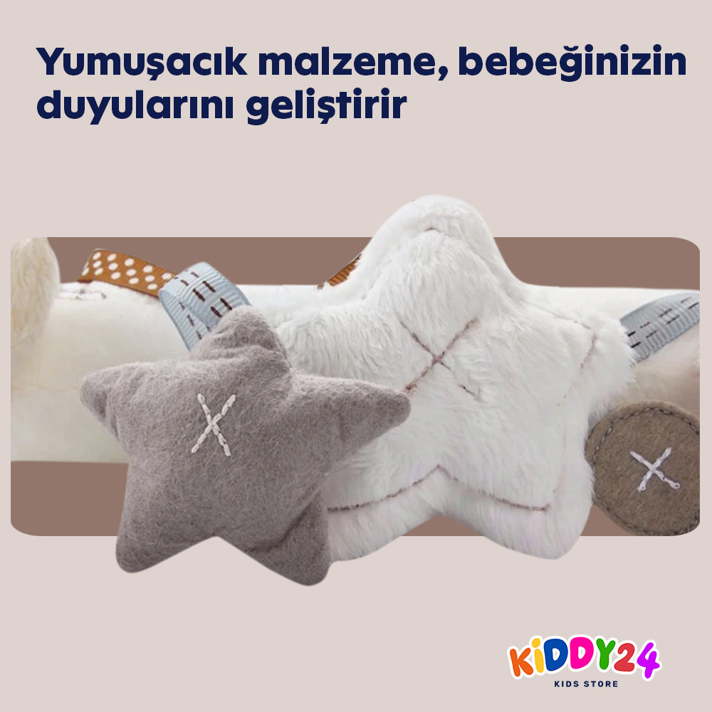 Asmalı peluş tavşan bebek oyuncağı – yumuşacık & güvenli