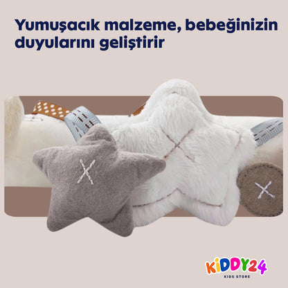 Asmalı peluş tavşan bebek oyuncağı – yumuşacık & güvenli
