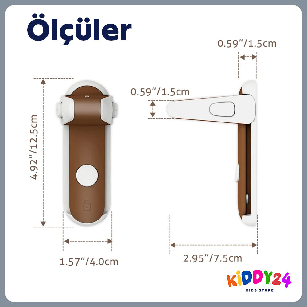 Kapı kolu çocuk emniyet kilidi – küçük kaşifler için daha fazla güvenlik