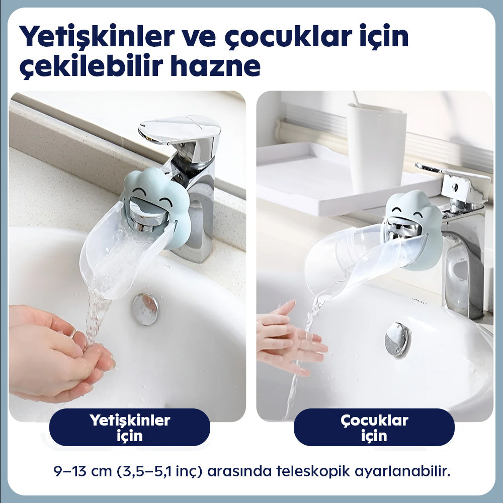 Çocuklar için musluk uzatıcı – minik eller artık daha rahat yıkanıyor!