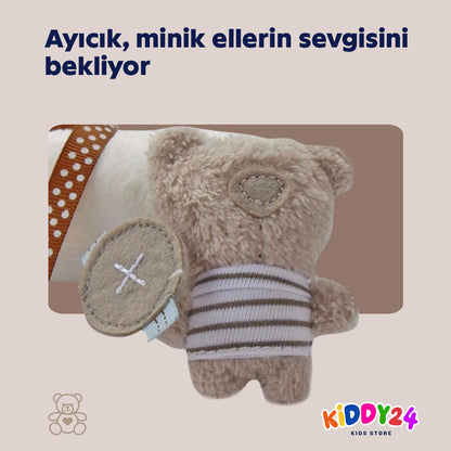 Asmalı peluş tavşan bebek oyuncağı – yumuşacık & güvenli