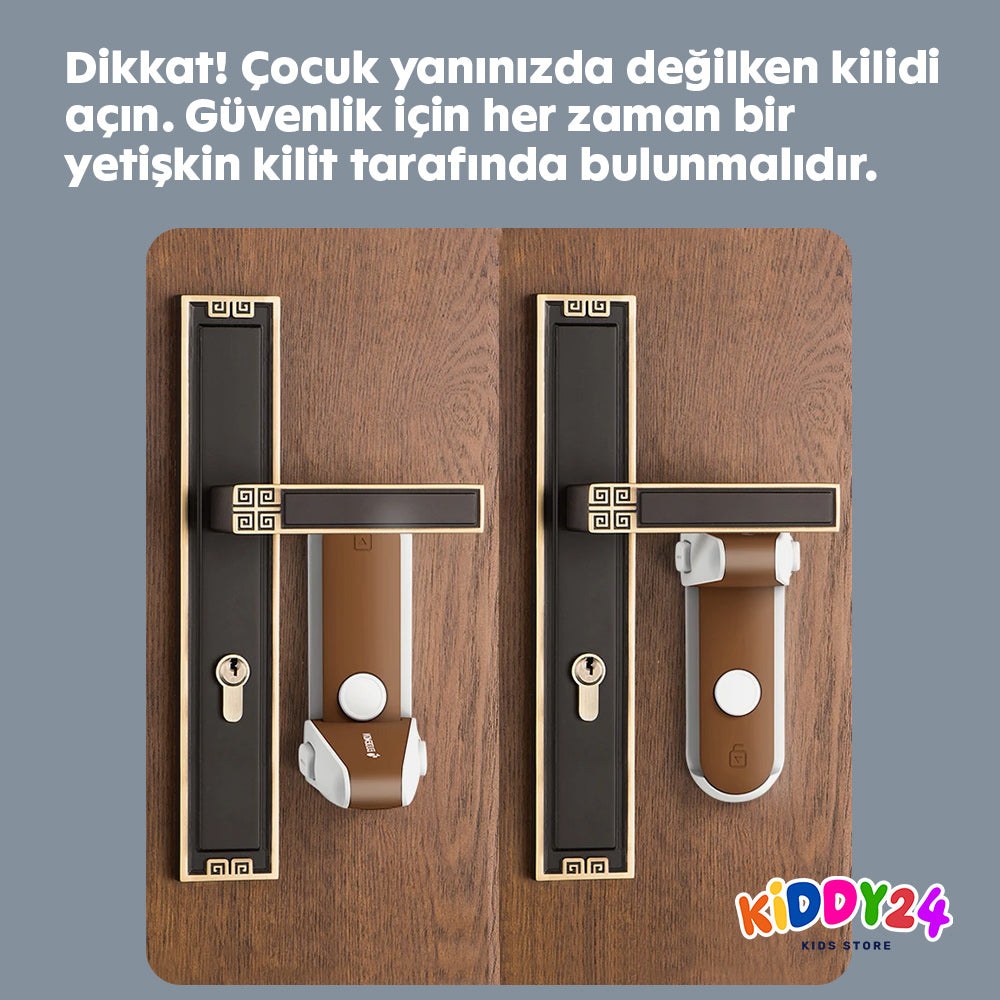 Kapı kolu çocuk emniyet kilidi – küçük kaşifler için daha fazla güvenlik