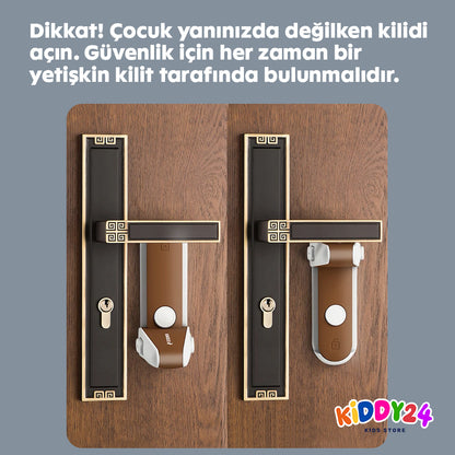 Kapı kolu çocuk emniyet kilidi – küçük kaşifler için daha fazla güvenlik