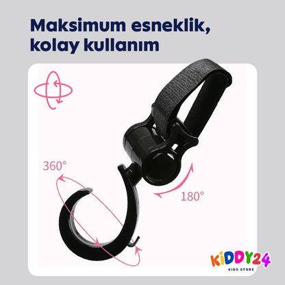 Bebek arabası kancası – çantalar, alışveriş ve bebek arabası aksesuarları için mükemmel çözüm