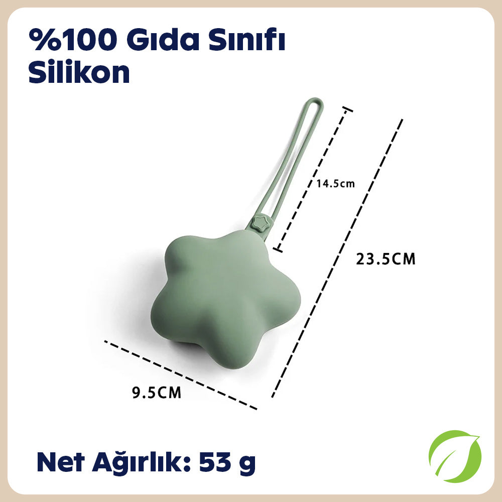 Silikon emzik kutusu – hareket halindeyken temiz ve kullanışlı
