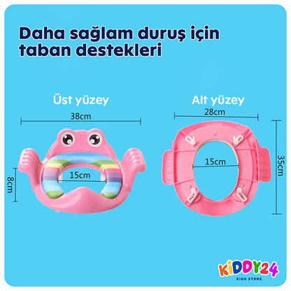Çocuklar için neşeli, renkli tuvalet oturağı – tuvalet eğitimi için güvenli, rahat ve eğlenceli!