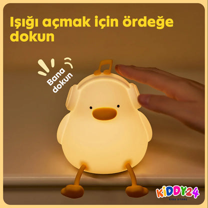 Huzurlu uyku ortamı için LED gece lambası – Sıcak ışık, güvenli tasarım, şık görünüm