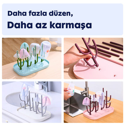 Biberon kurutma rafı – temiz, kuru ve düzenli