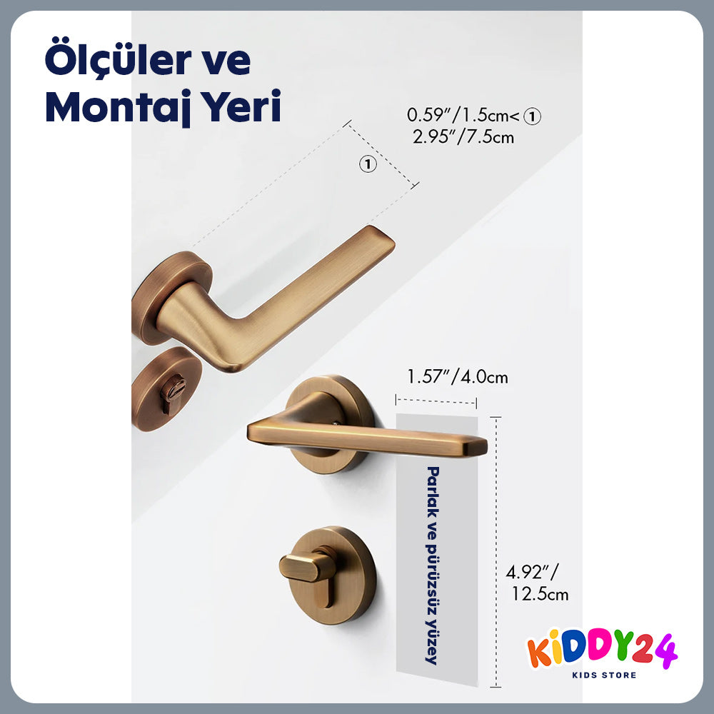 Kapı kolu çocuk emniyet kilidi – küçük kaşifler için daha fazla güvenlik