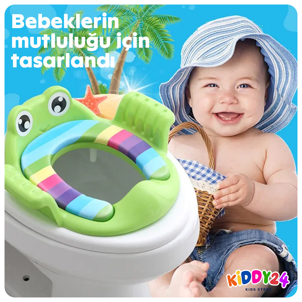 Çocuklar için neşeli, renkli tuvalet oturağı – tuvalet eğitimi için güvenli, rahat ve eğlenceli!