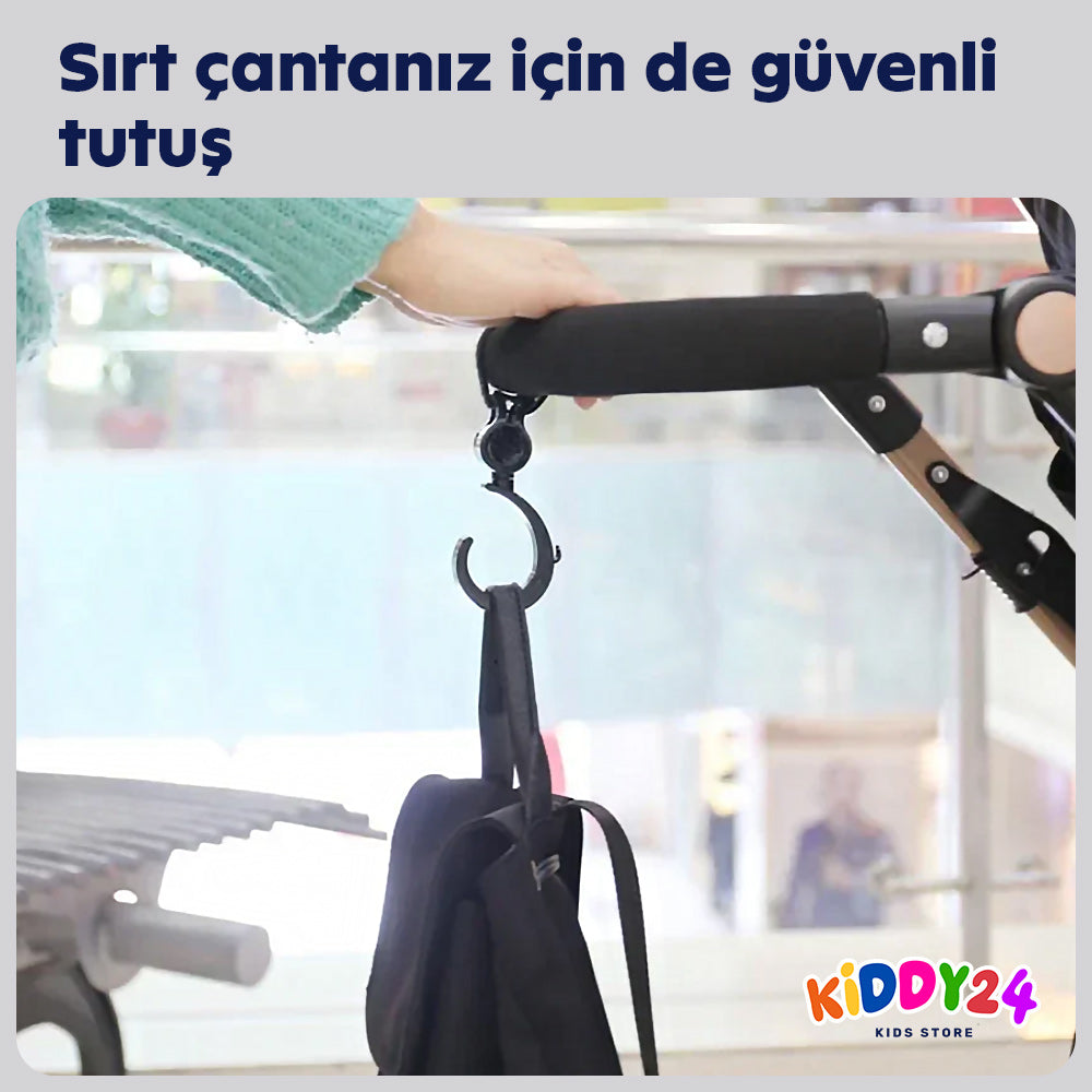 Bebek arabası kancası – çantalar, alışveriş ve bebek arabası aksesuarları için mükemmel çözüm