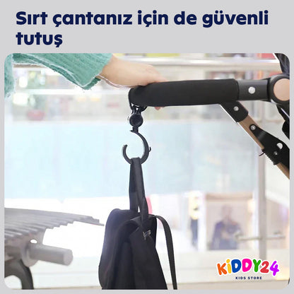 Bebek arabası kancası – çantalar, alışveriş ve bebek arabası aksesuarları için mükemmel çözüm