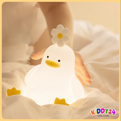 Huzurlu uyku ortamı için LED gece lambası – Sıcak ışık, güvenli tasarım, şık görünüm