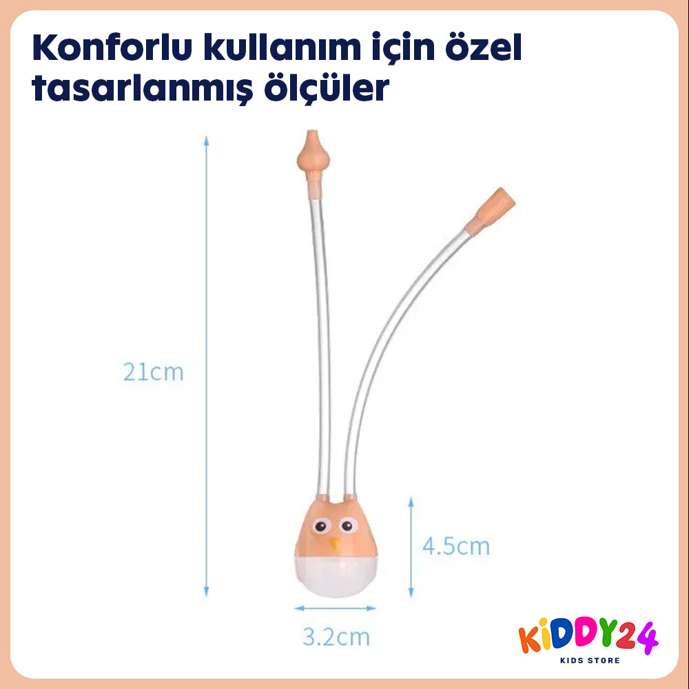 Pratik ve Etkili Bebek Burun Aspiratörü – Ağızlıklı & Hijyenik
