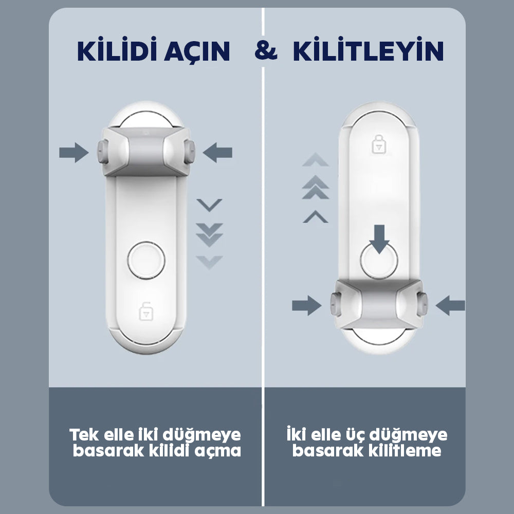 Kapı kolu çocuk emniyet kilidi – küçük kaşifler için daha fazla güvenlik